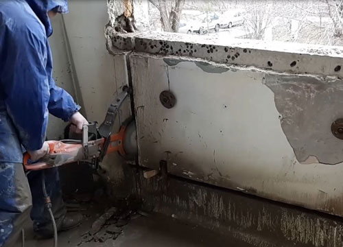 алмазная резка в бетоне