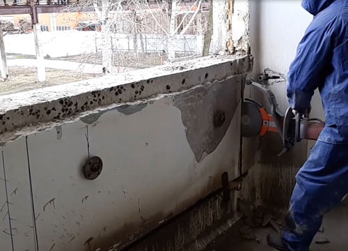 алмазная резка в бетоне